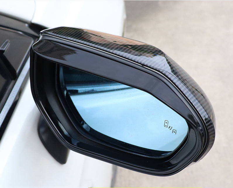 For Toyota Camry 2018-2024 Bright black Mirror Rain Eyebrow Cover