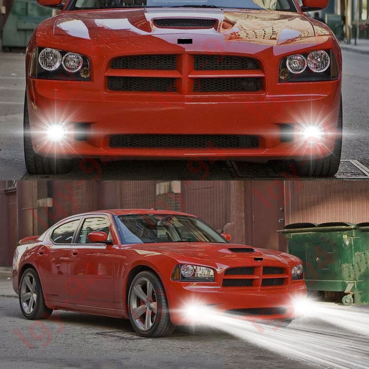 For DODGE Charger 2010 2011 2012 2013 2014 – 2PC 6000K White LED Fog Light Bulbs