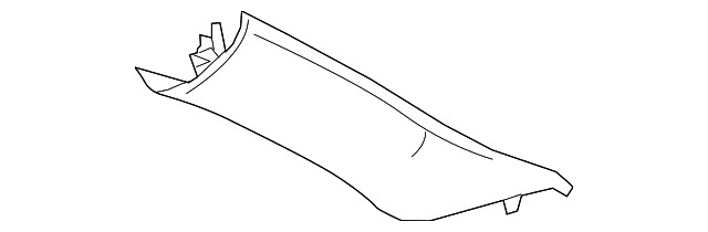 Genuine GM Gray Driver Side A-Pillar Trim Panel 84760760