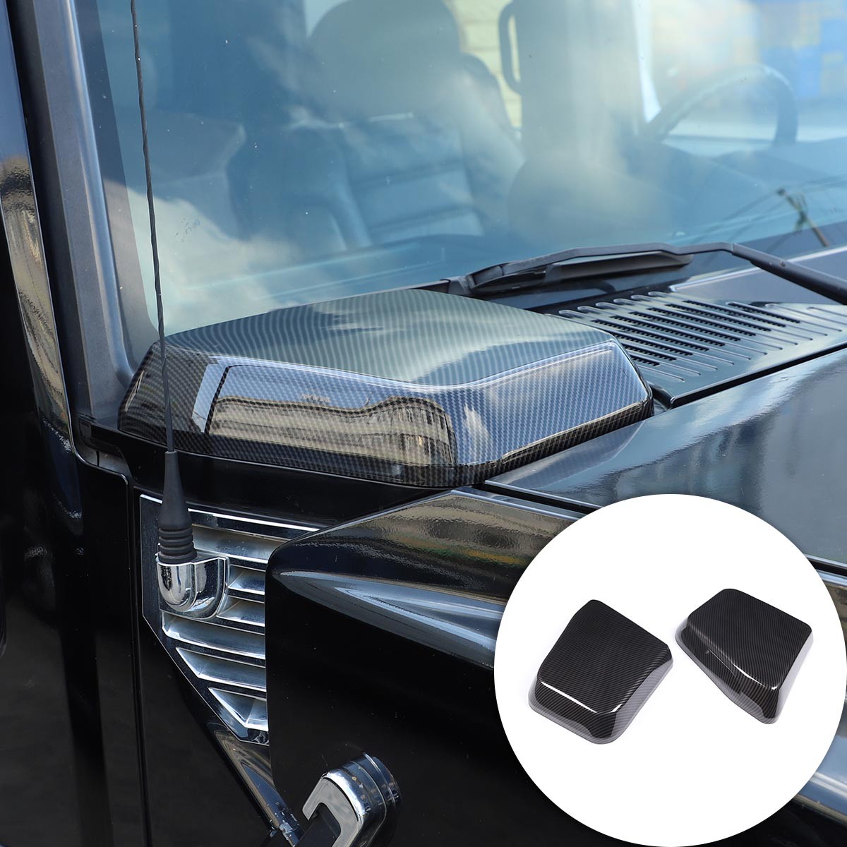 Carbon Fiber Car Front Hood Side Air Intake Vents Cover Trim For HUMMER H2 03-09
