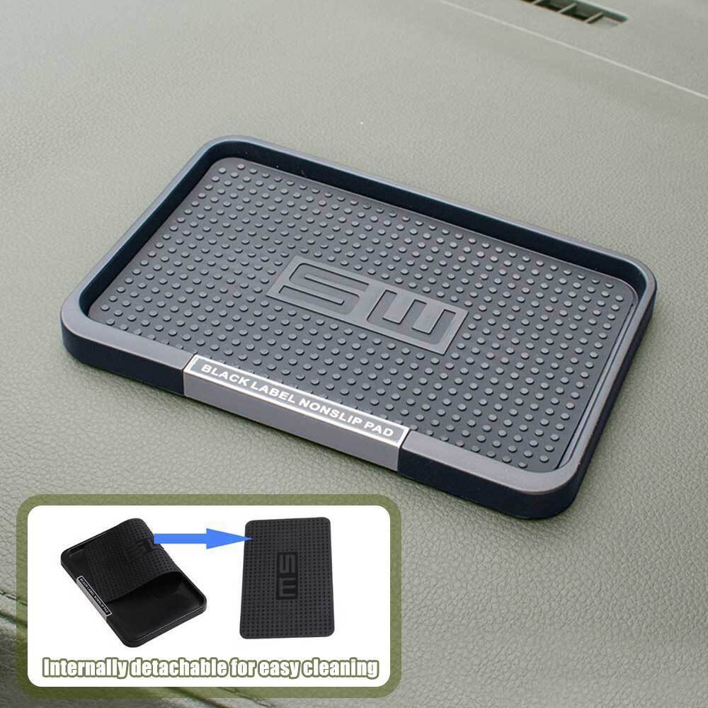 1x Universal Car Dashboard Silicone Phone Holder Anti Slip Mat Accessories Black