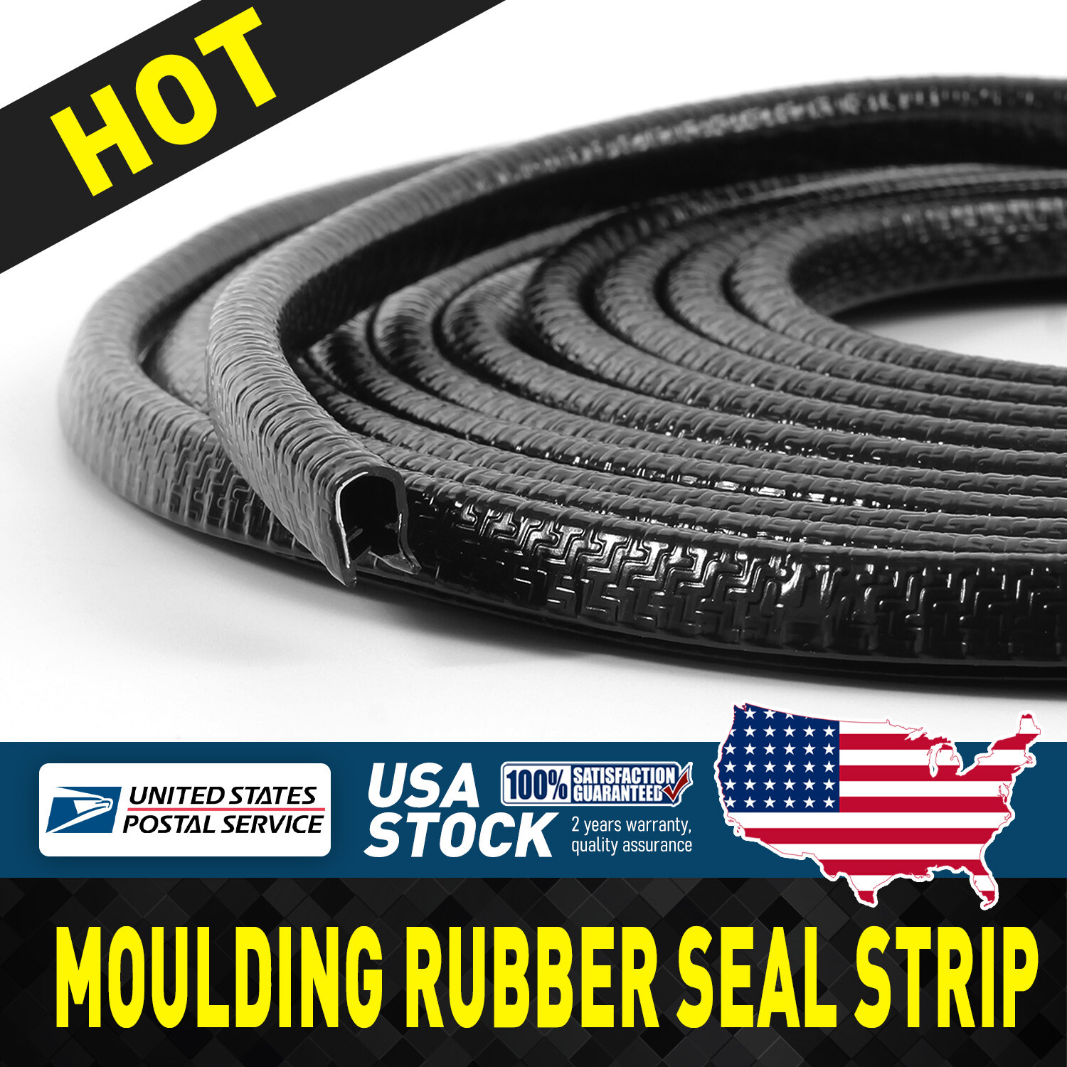 For Chevrolet Car Door Edge Trim Guard Moulding Rubber Seal Strip Protector 20FT