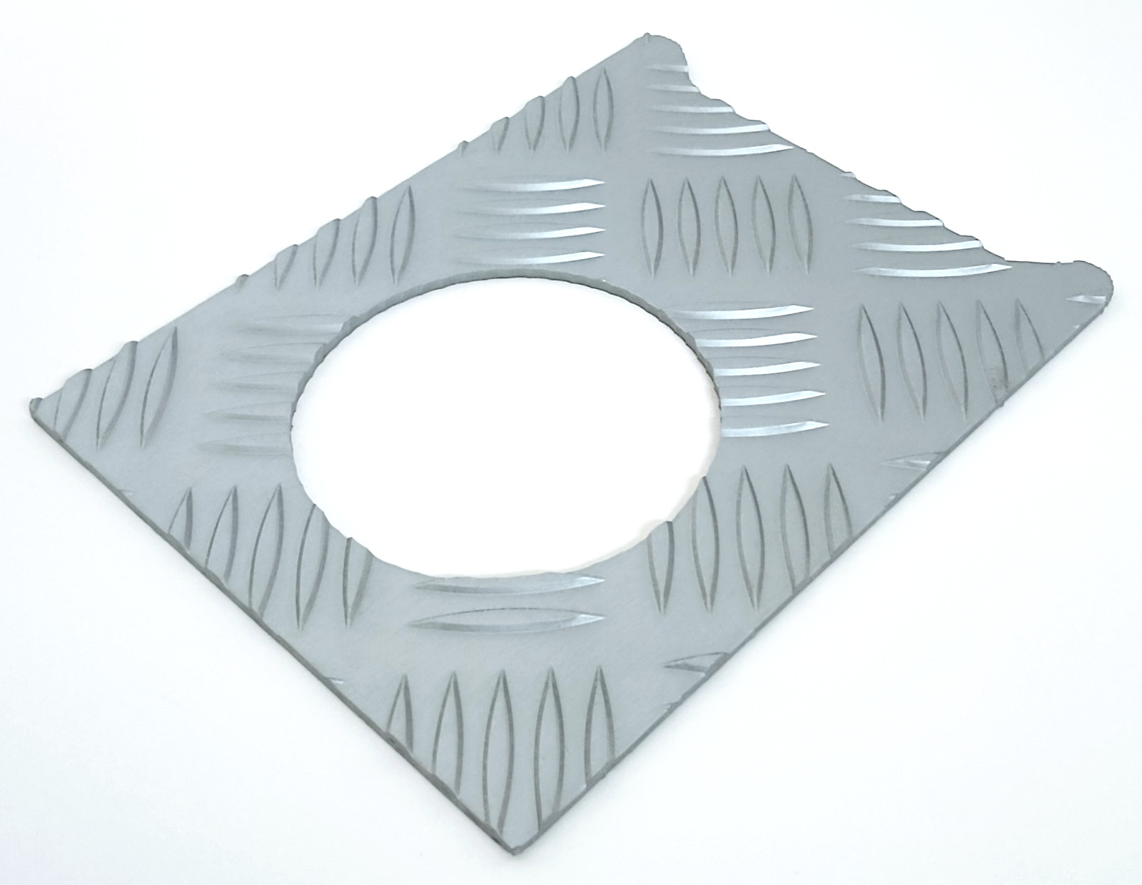 Land Rover Centre LTD Fuel FIller Chequer Plate in Satin LR176S-3