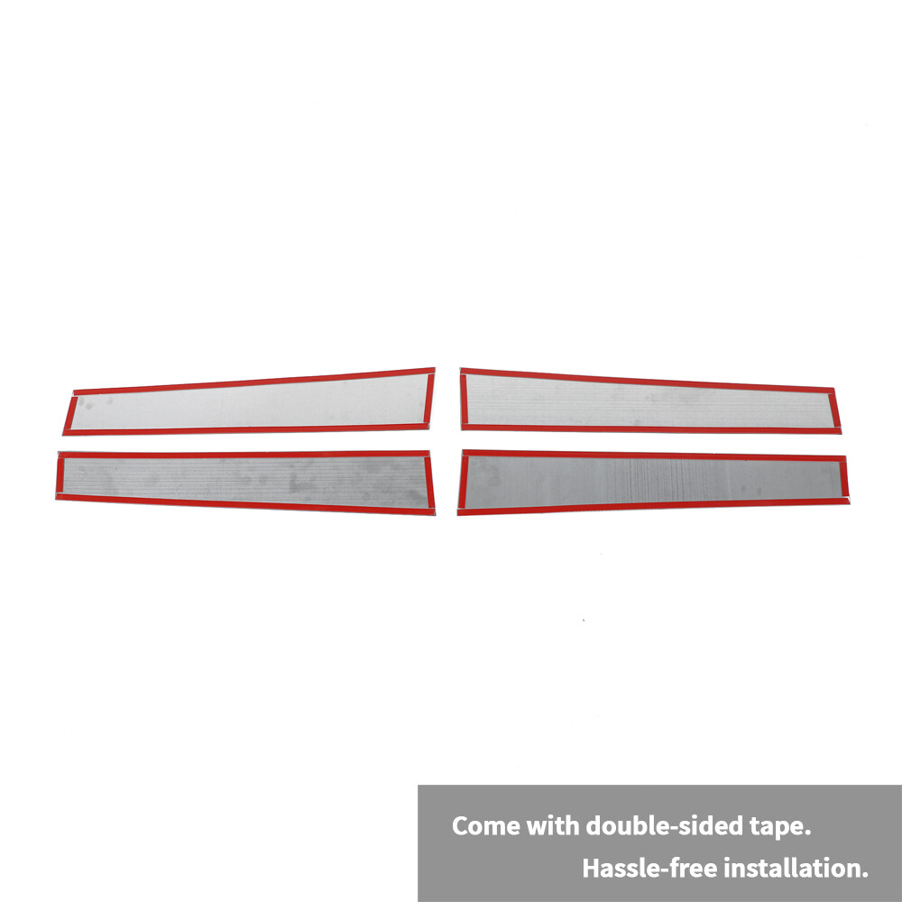 Window Pillar Post Cover Trim for Dodge Ram 1500 Crew 2018+ Chrome Accessories