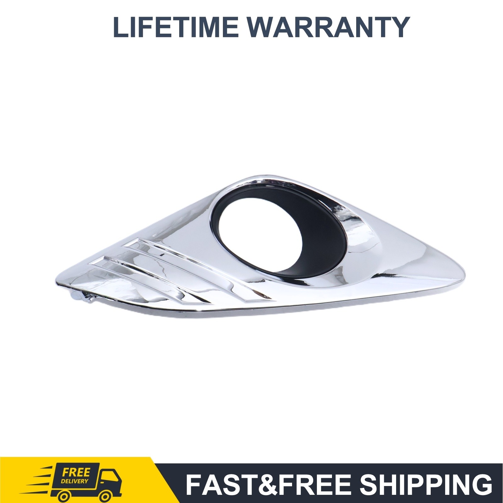 Fog Light Trim Panel Set For Toyota Camry 2012-2014 Left Right Chrome