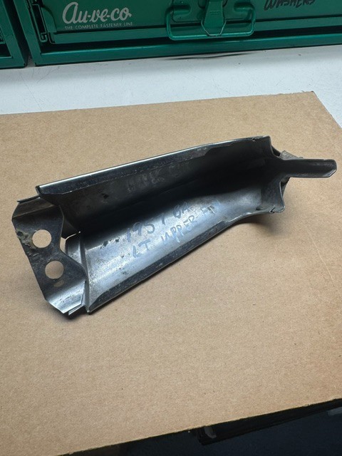 Original GM 1957 Chevrolet Belair Drivers Side Upper Rear Fin Vertical Molding