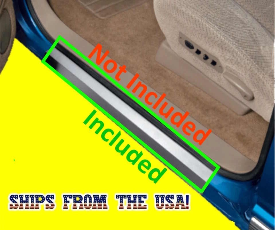 Stainless Steel Threshold Door Set For 88 98 1988 1998 Chevy GMC Truck Sill