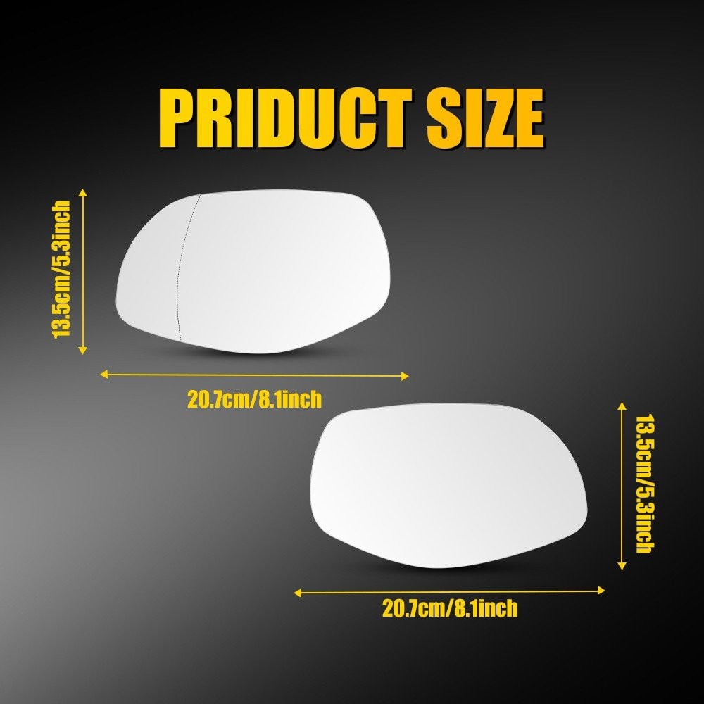 Mirror Glass Replacement Heated For 2008-2010 Porsche Cayenne Left Right 1~10X