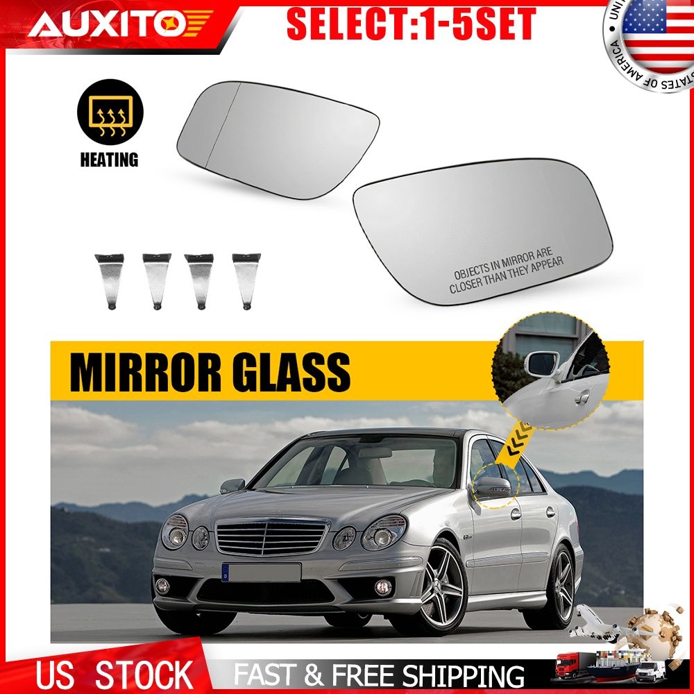 Heated Mirror Glass for Mercedes-Benz E-Class W211 2007-2009 All Models 2-10X