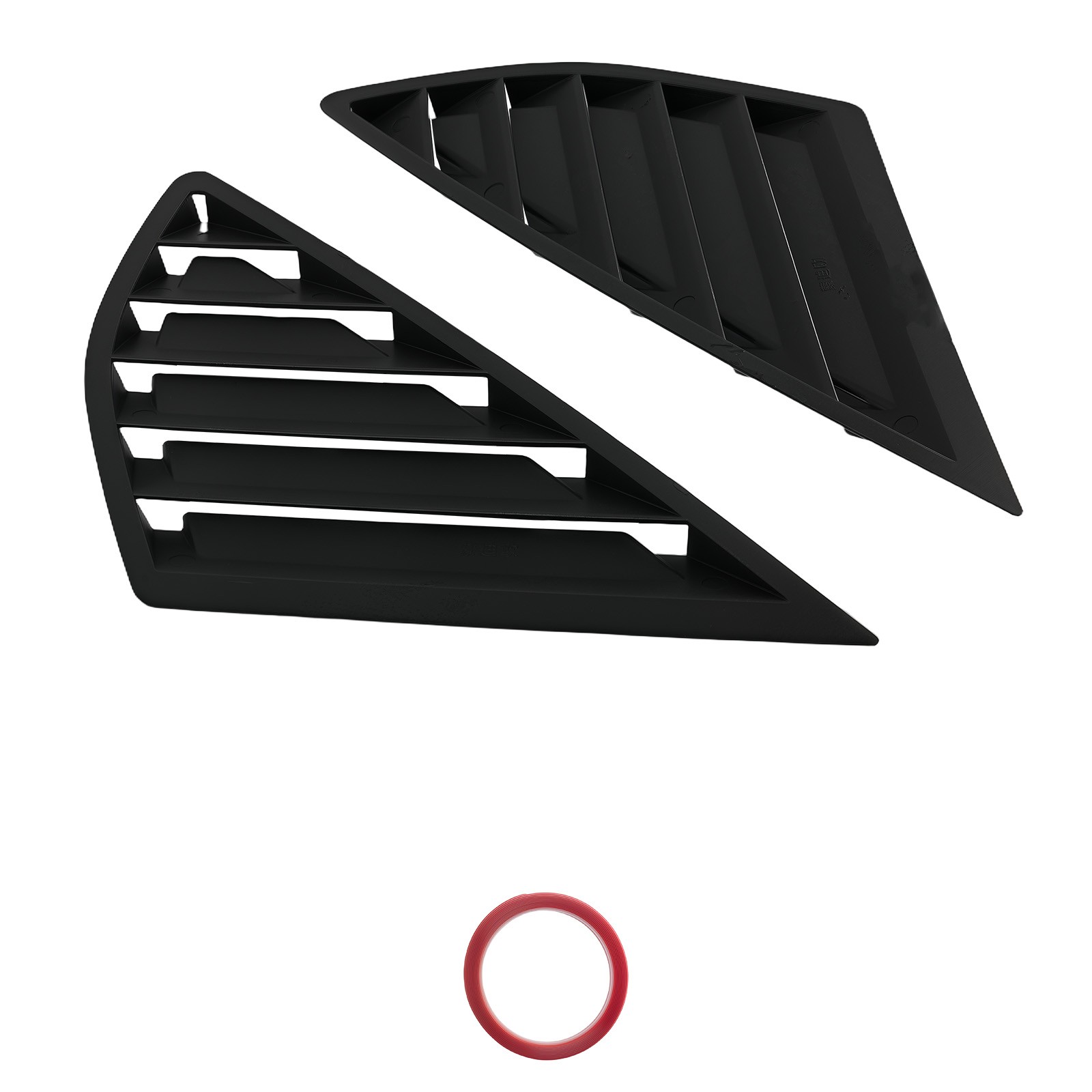 Black Window Louvers ABS for Ford Fusion Mondeo 2013-2020 Gloss Painted