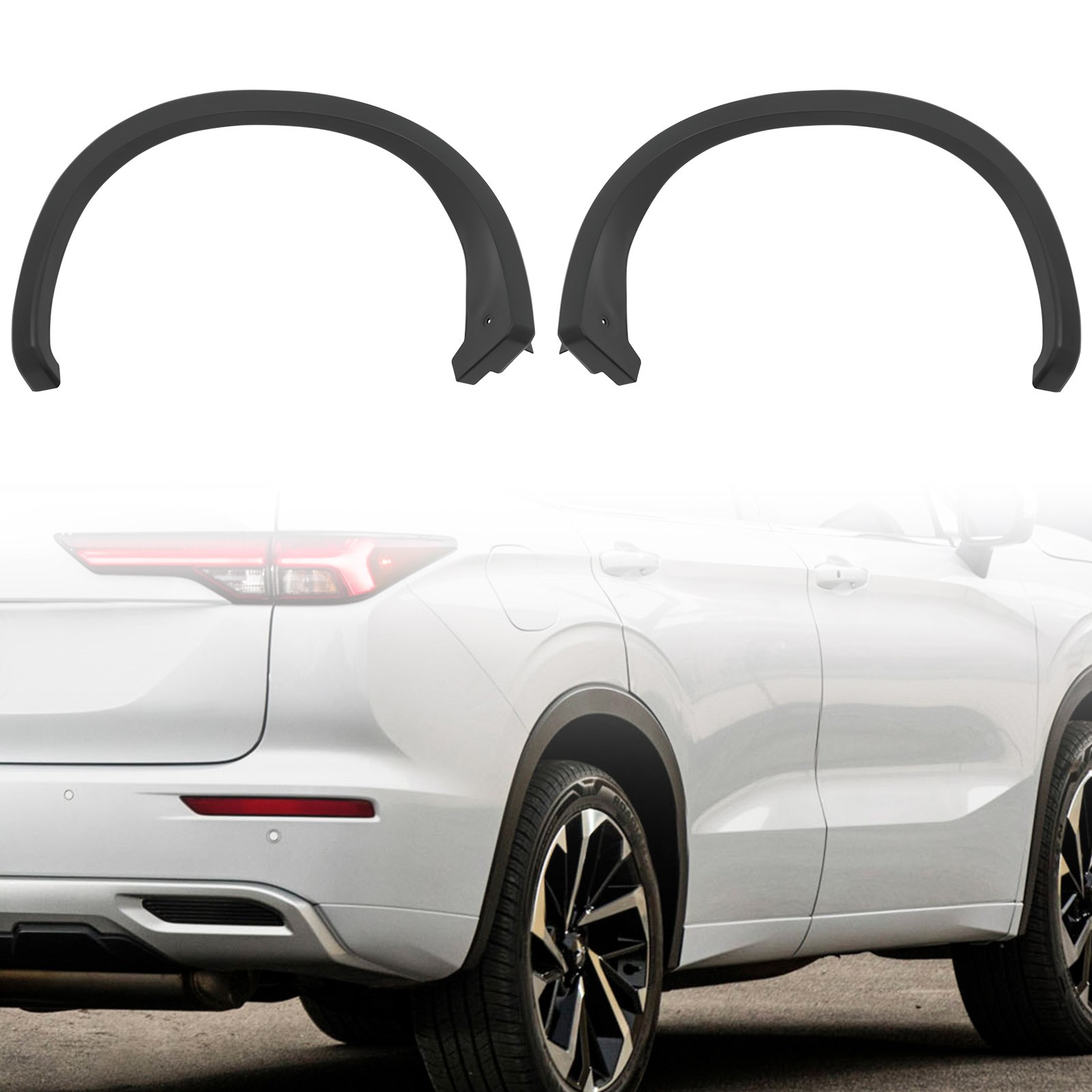 Left and Right Rear Fender Trims For 2022-2024 Mitsubishi Outlander PHEV