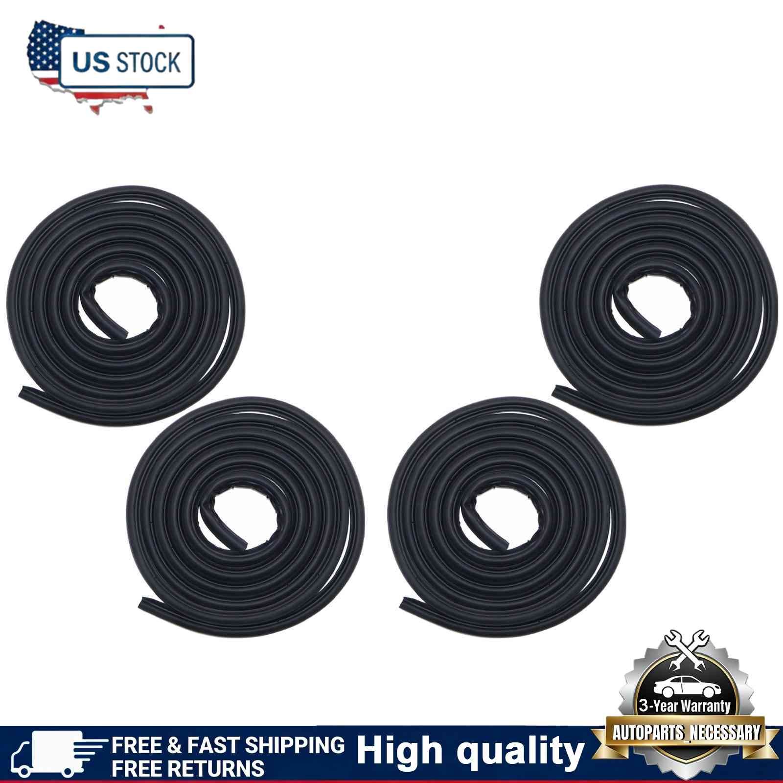 4pcs For Toyota 4Runner 1996-2002 Front Rear Left Right Door Weatherstrip Seal