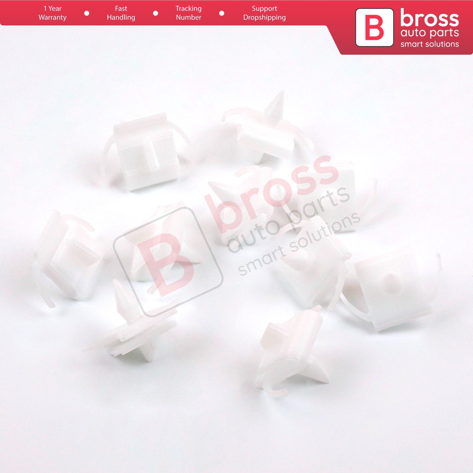 Bross Auto Parts BCF5014 10 Pieces Side Skirt Clip 51711959929 for BMW