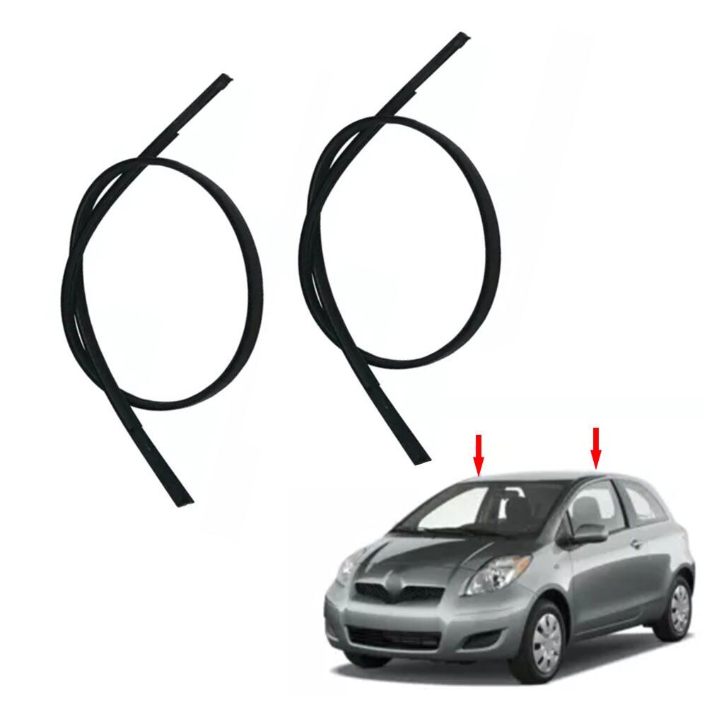 2x Roof Drip Molding Trim For 2007-2011 Toyota Yaris Hatchback 75551-52130 US