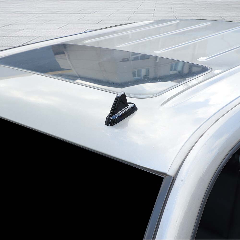 Black Roof Top Plated Antenna Base Cover Trim For Chevy Avalanche Suburban 07-13