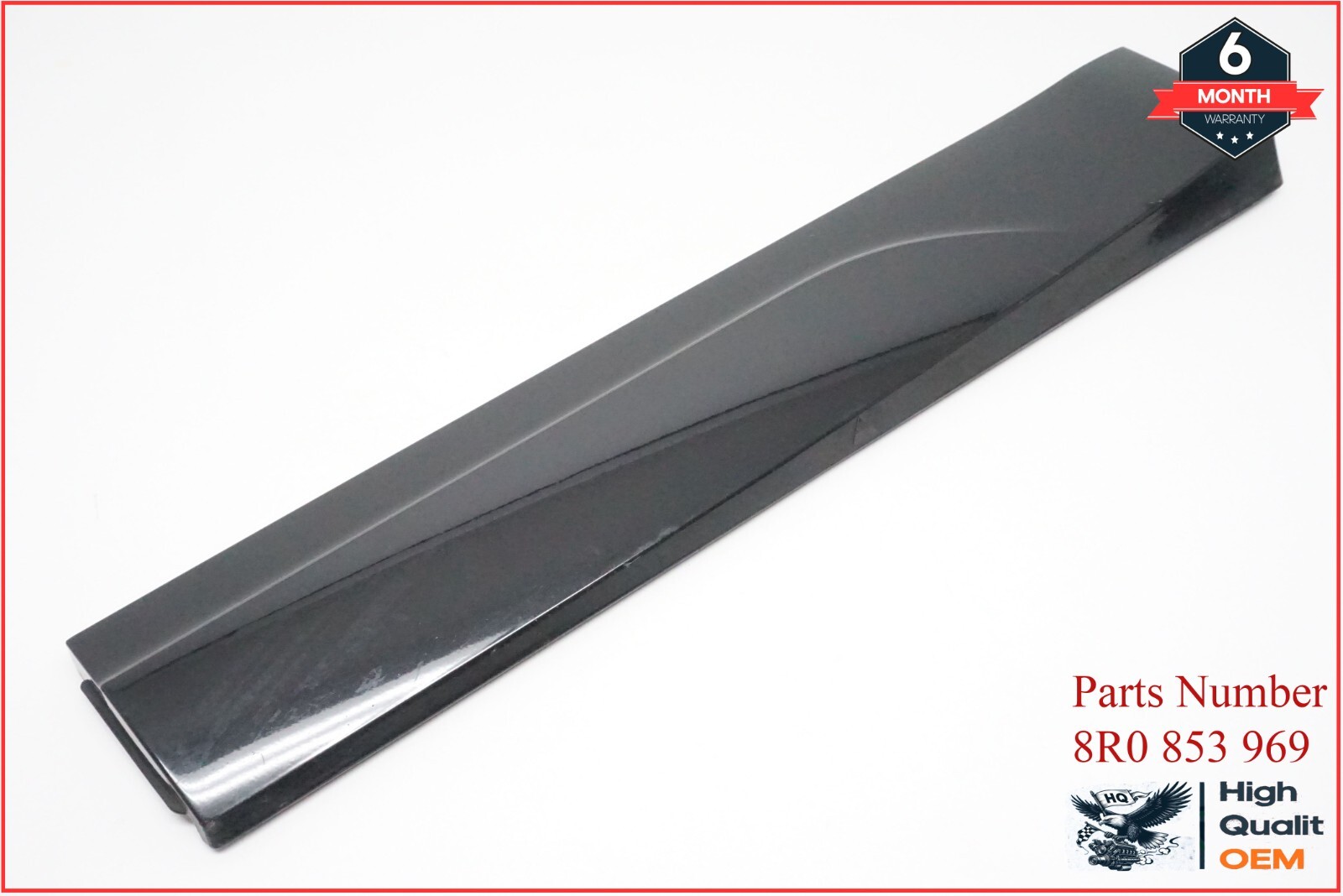 2009-2017 AUDI Q5 REAR LEFT LOWER DOOR MOLDING BLADE 8R0853969B OEM