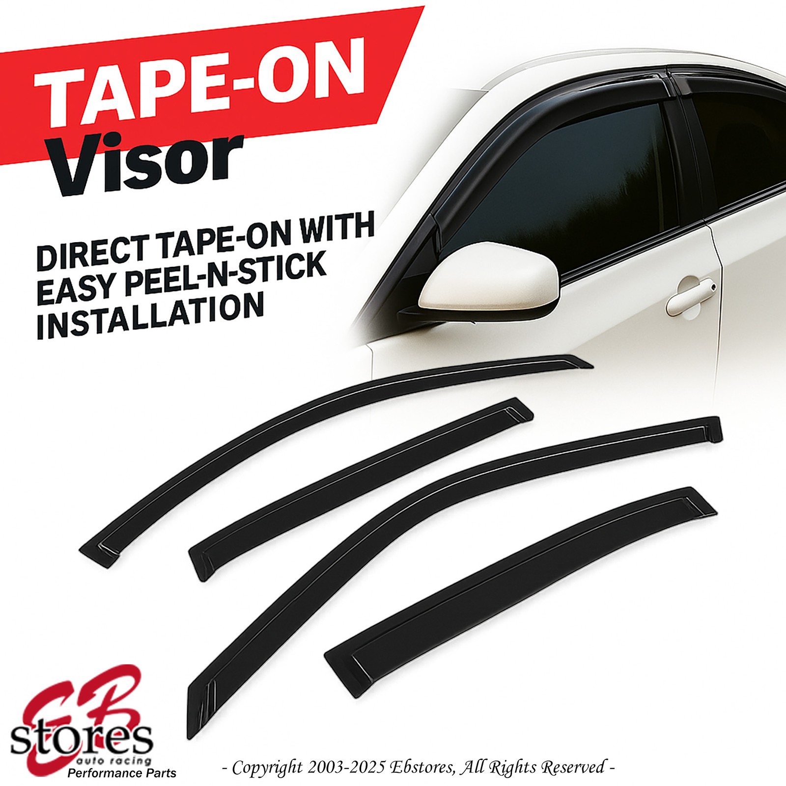 Vent Shade Window Visors For Honda Odyssey 05-10 2005-2010 LX EX EX-L 4pcs