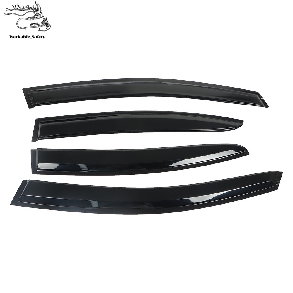 4Pcs Window Visors Rain Guards JDM Style For Subaru WRX STI 2015 2016 2017 2018