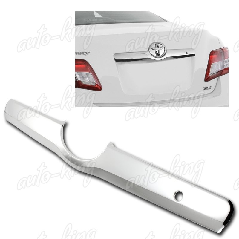 MIRROR CHROME ABS PLASTIC REAR TRUNK STREMER COVER TRIM FIT 07-11 TOYOTA CAMRY