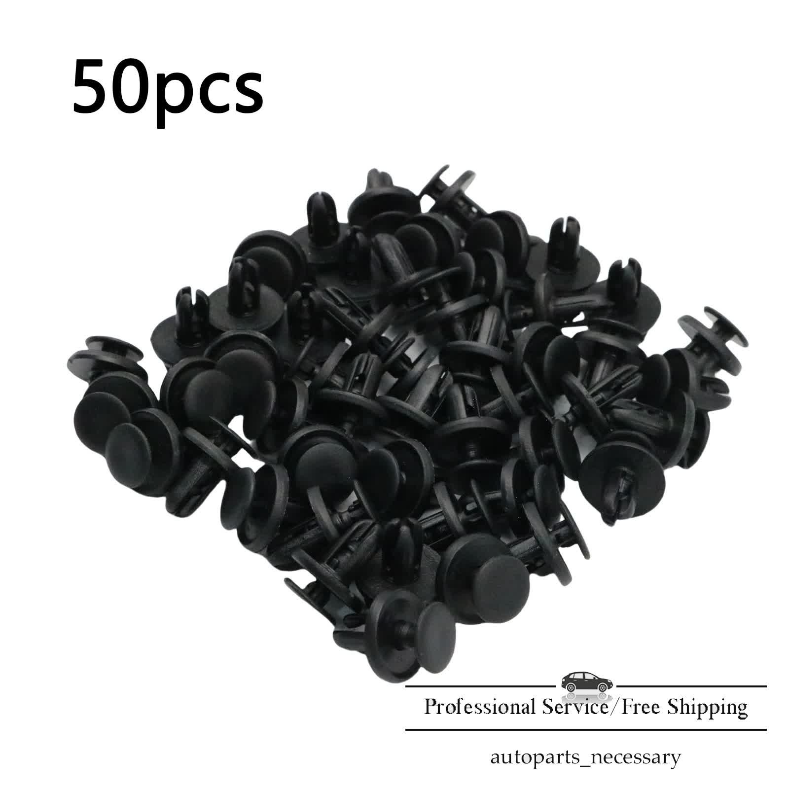 Fits Mitsubishi Subaru 50Pcs Bumper Fender Liner Push Clips MR288150 909130013