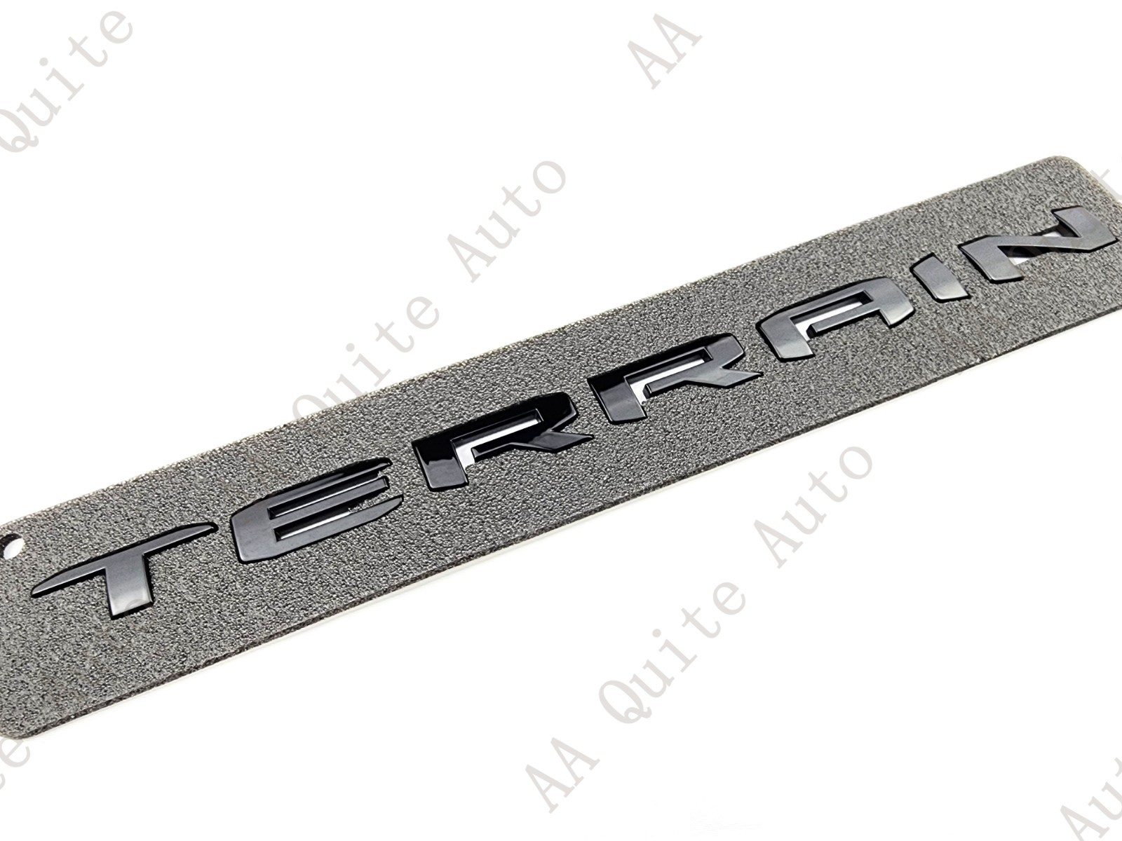 Replacement 1PC Gloss Black Rear Tailgate Terrain Letter Emblem 2022+ Terrain