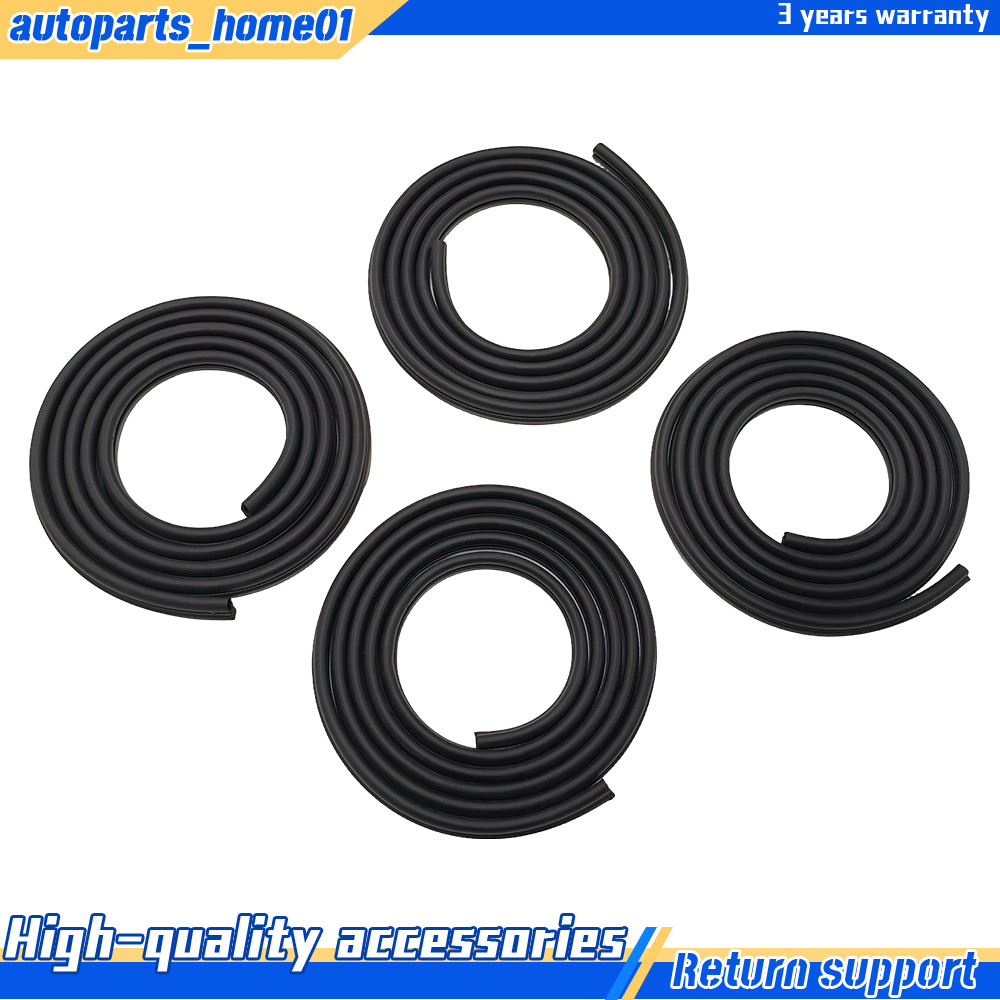 4pcs Left Right Front Rear Door Weatherstrip Seal For 1996-2002 Toyota 4Runner
