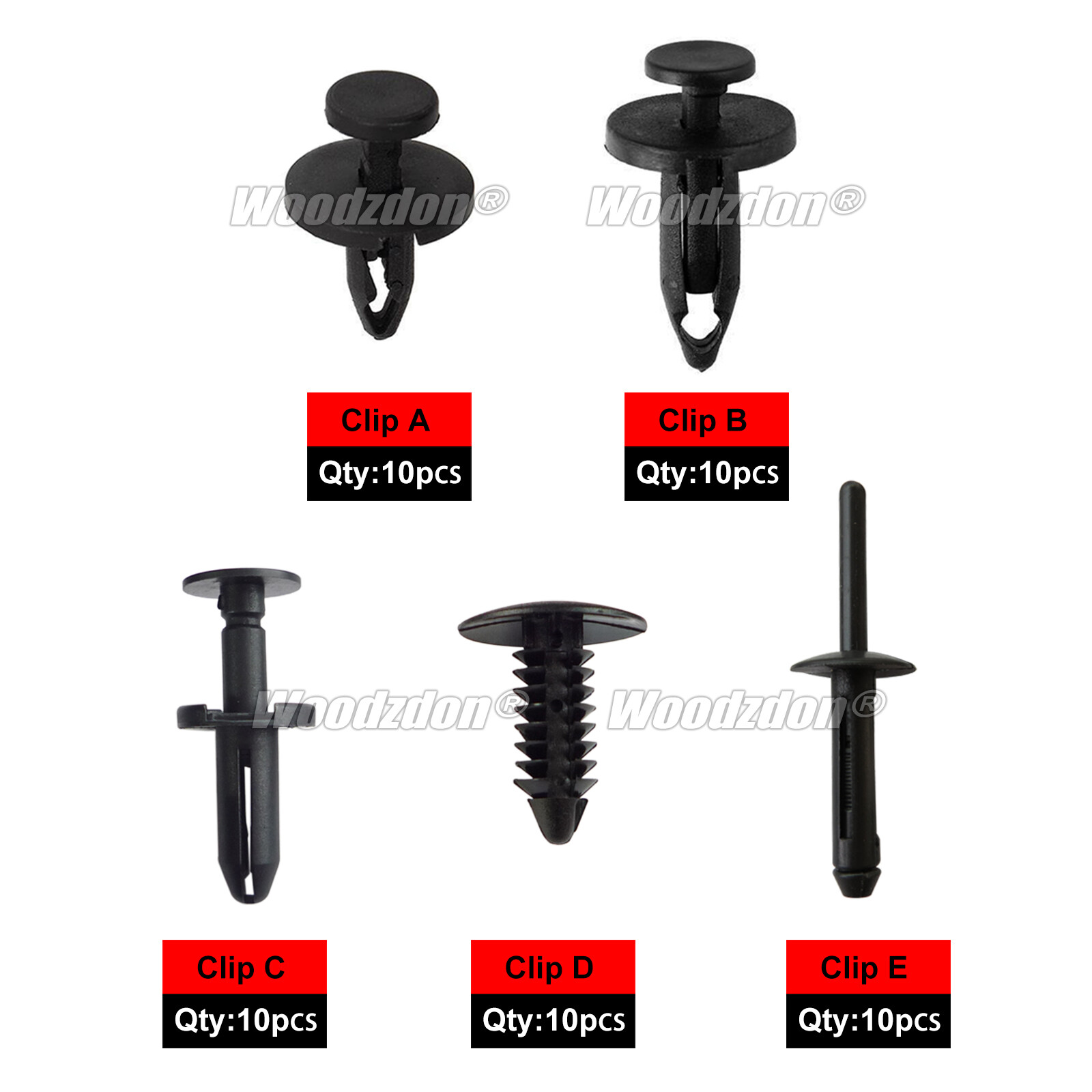 50pcs Clips For Chrysler 300 Bumper Fender Fascia Retainer Plastic Fastener Kit