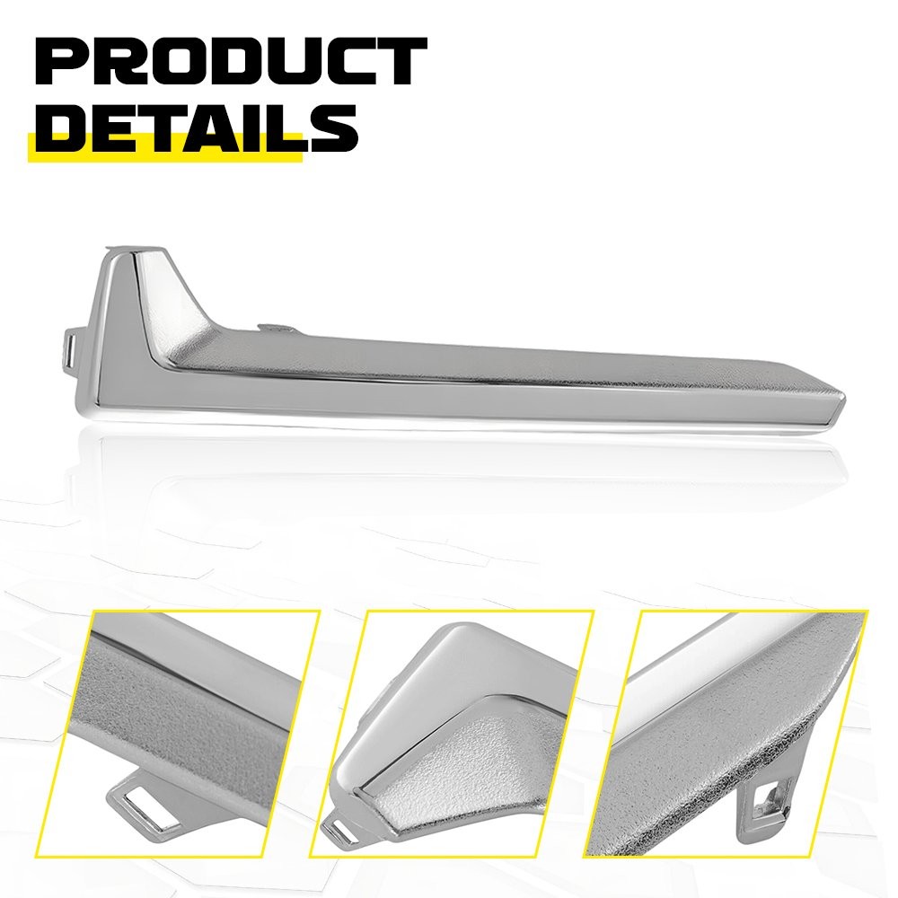 2-20X Chrome Bumper Fog Light Molding Trim Left+Right For Subaru Forester 17-18