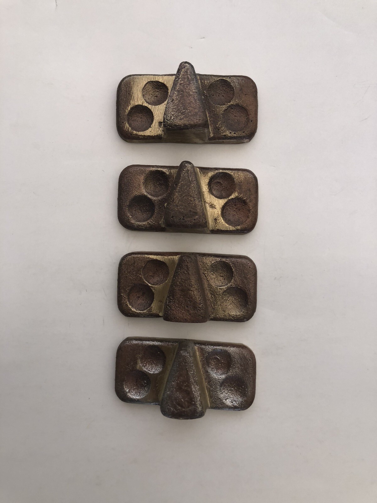 Dovetail Strikers. Brass Alloy Castings As Shown
