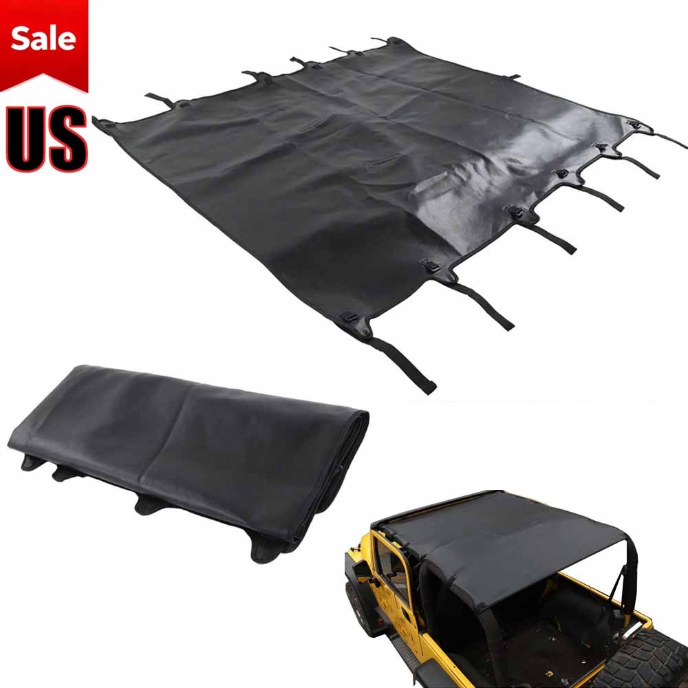 Bikini SunShade Pu Leather Roof Top Cover For Jeep Wrangler TJ 1997-2006