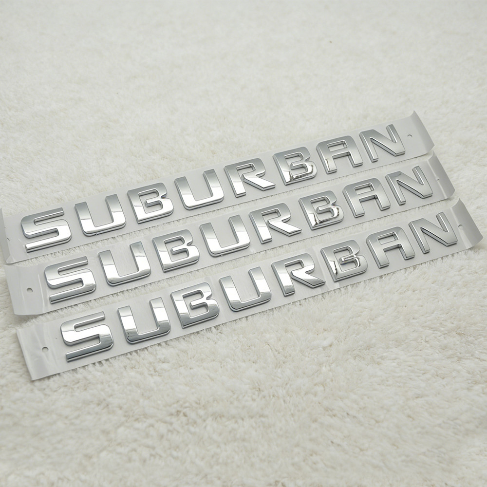 2007-2020 For Chevy Suburban LT 3PCS Replacement Raised Side Letters Rear Emblem