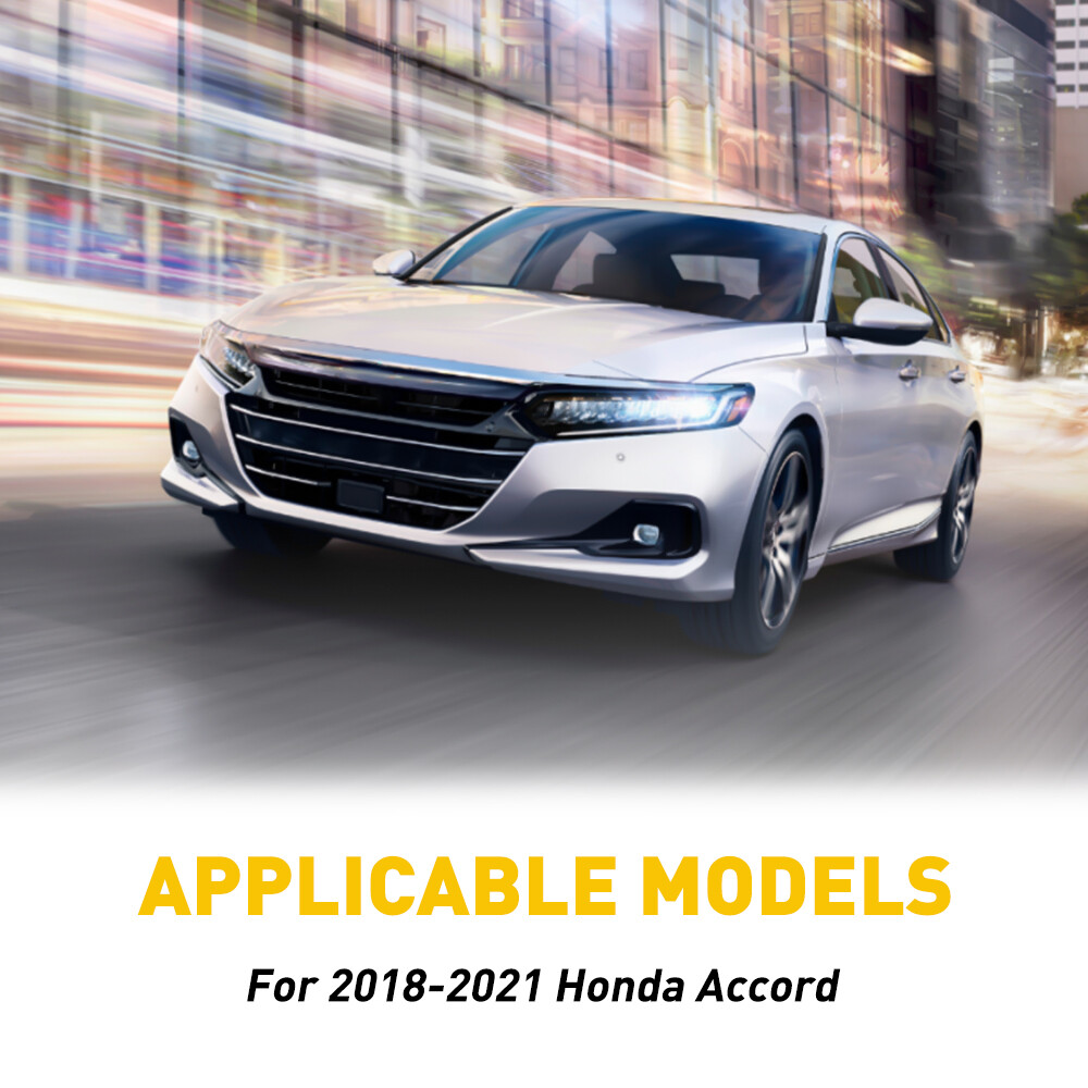 6PCS Gloss Black Door Window Pillar Post Cover Trim For 2018-2021 Honda Accord
