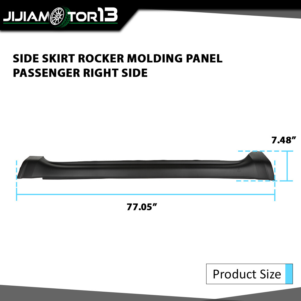 Fit For 2014-21 Jeep Grand Cherokee Right Rocker Panel Molding Door Plate