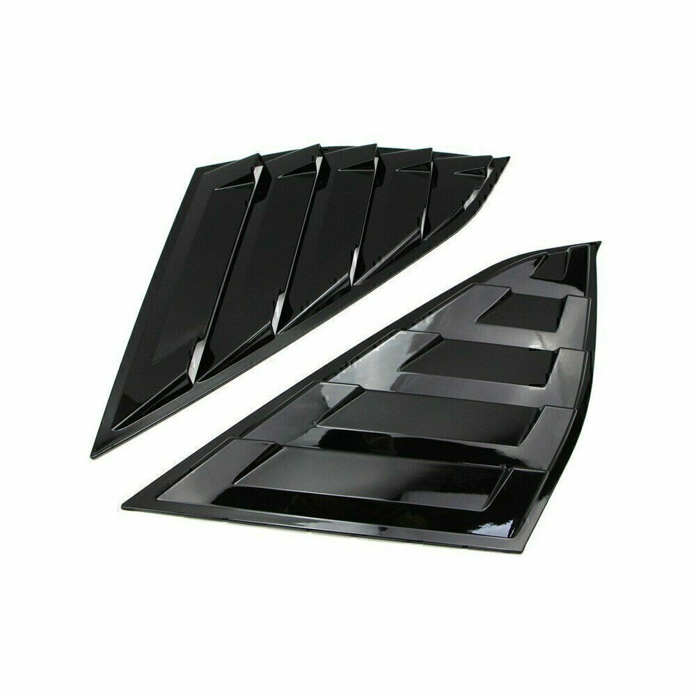 For Honda Accord 2018 2019-22 Side Vent Window Quarter Louver Cover Glossy Black