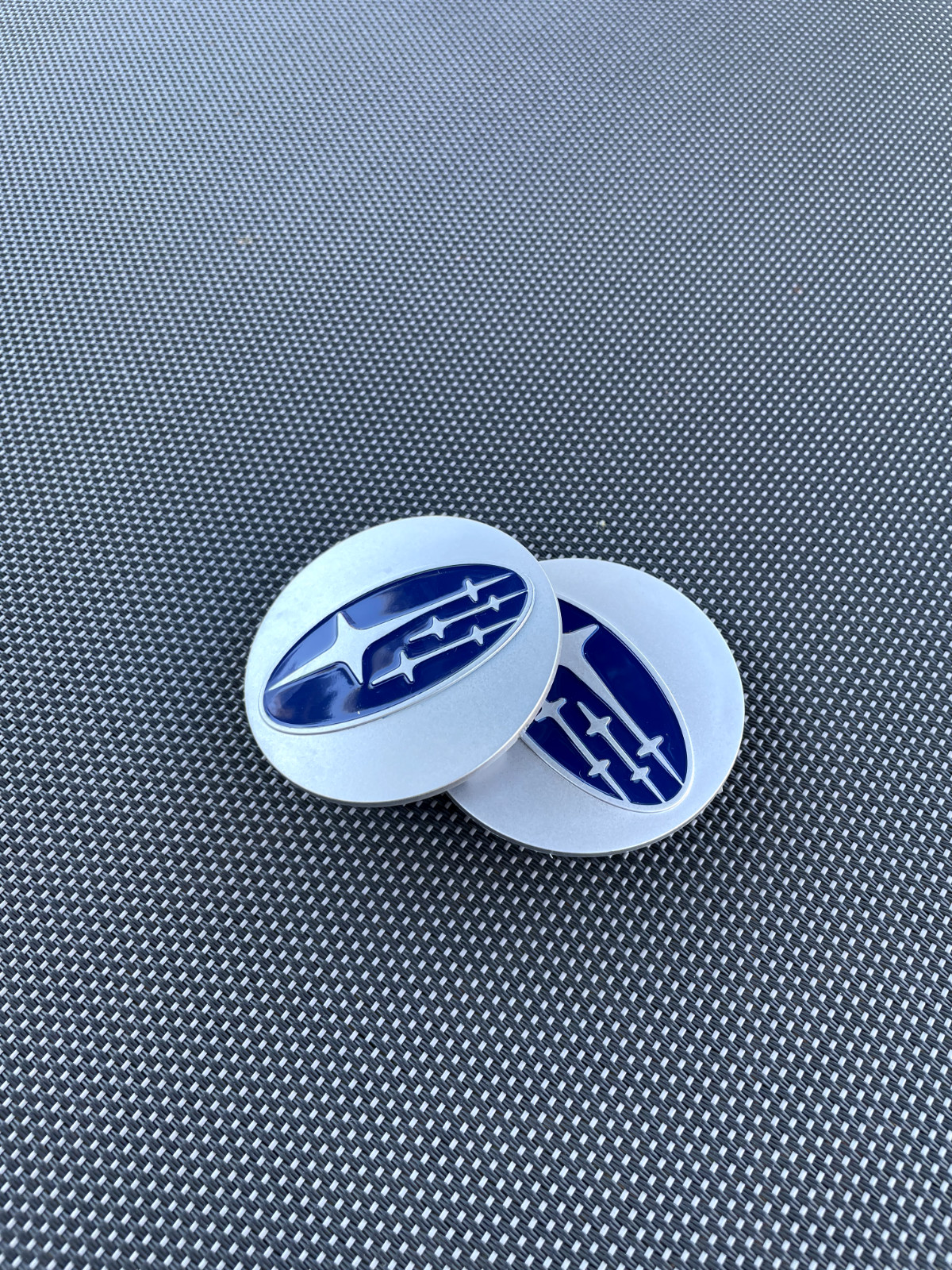 SUBARU SET OF 4 MATT GRAY 60 mm/2.36in Wheel Center Caps – FITS MOST MODELS