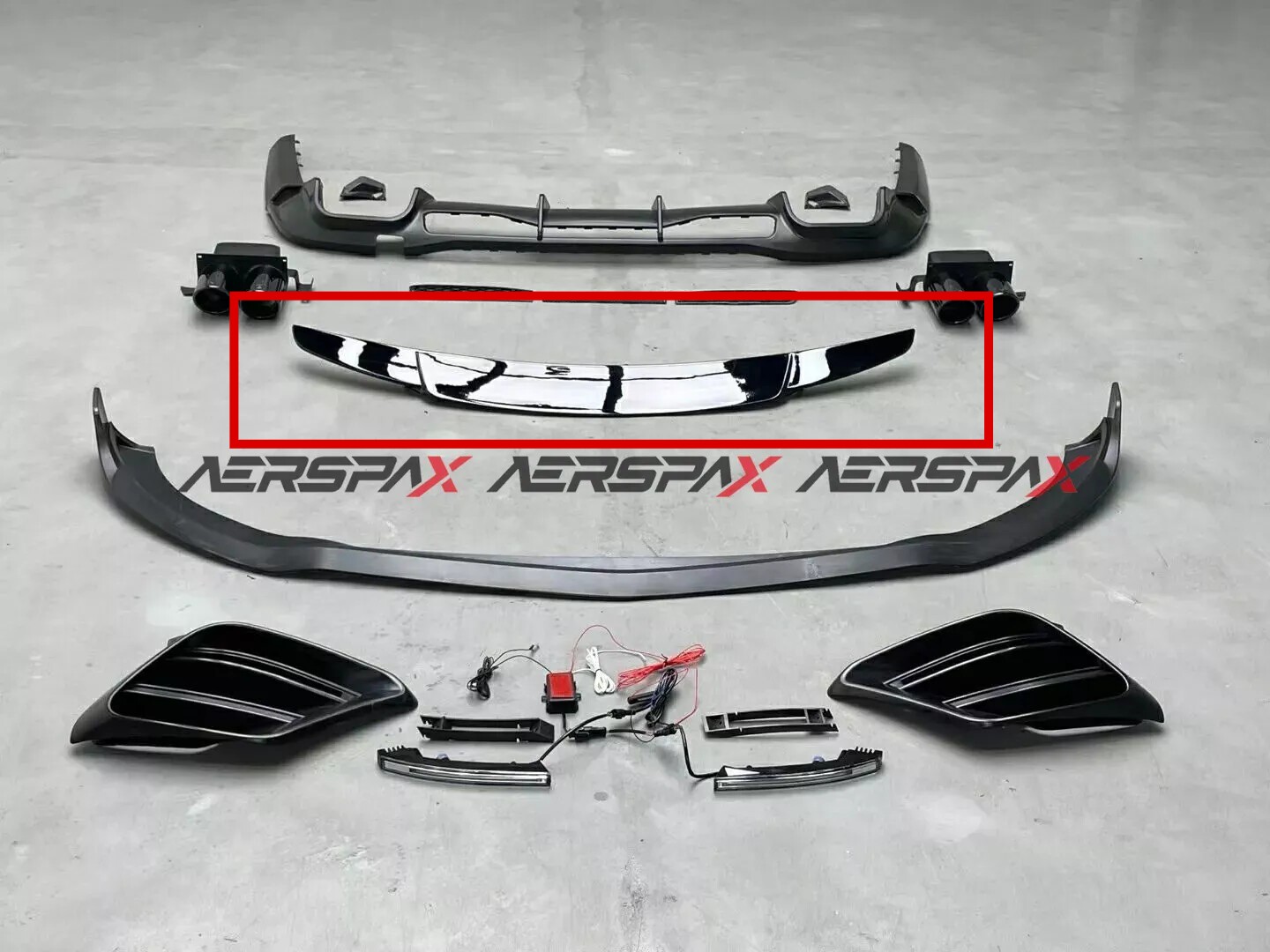 BS Style Gloss Black Trunk Spoiler Wing For Mercedes S Class W223 21-23