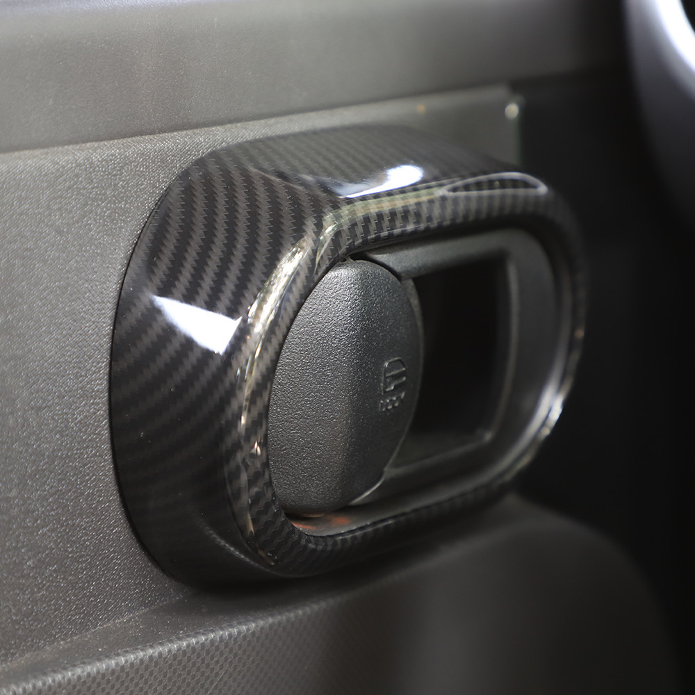 4pcs Interior Door Handle Bowl Cover Trim Decor For Jeep Wrangler JK JKU 2007-10
