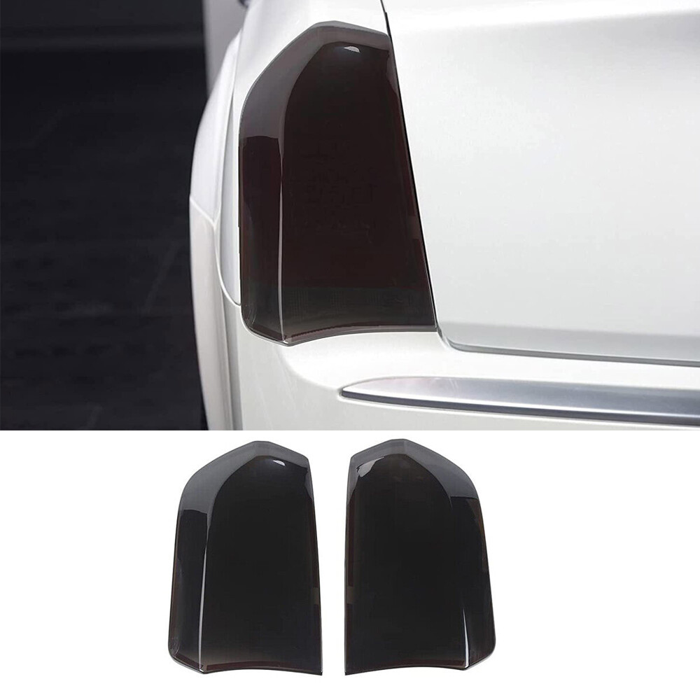Smoked Black Tail Light Lamp Guard Decor Cover Trim Bezel for Chrysler 300 2015+