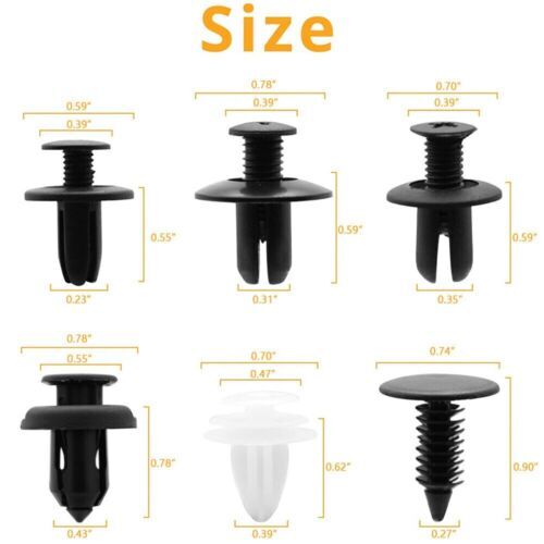 Clip Trim Car Push Pin Rivet Bumper Door Panel Retainer Fastener Kit Accessories