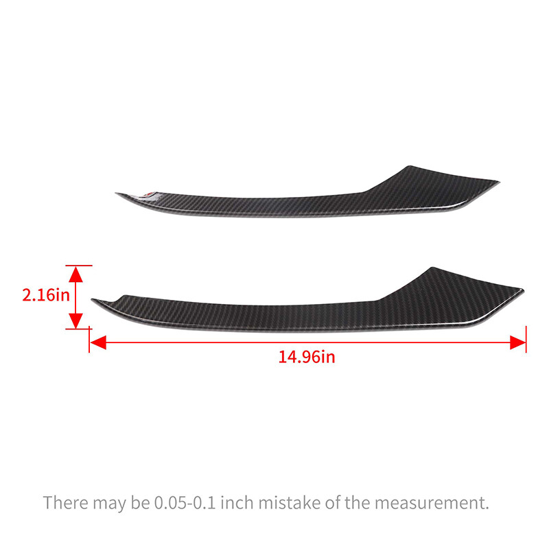 2pcs Front Eyebrow Fog Light Decors Front Lamp Cover Trim For Ford Mustang 2015+