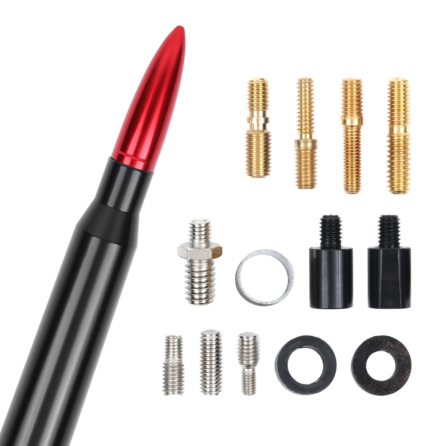 For Bullet Antenna Exterior Decoration 5.3In Multi-color Truck Mast Accessories