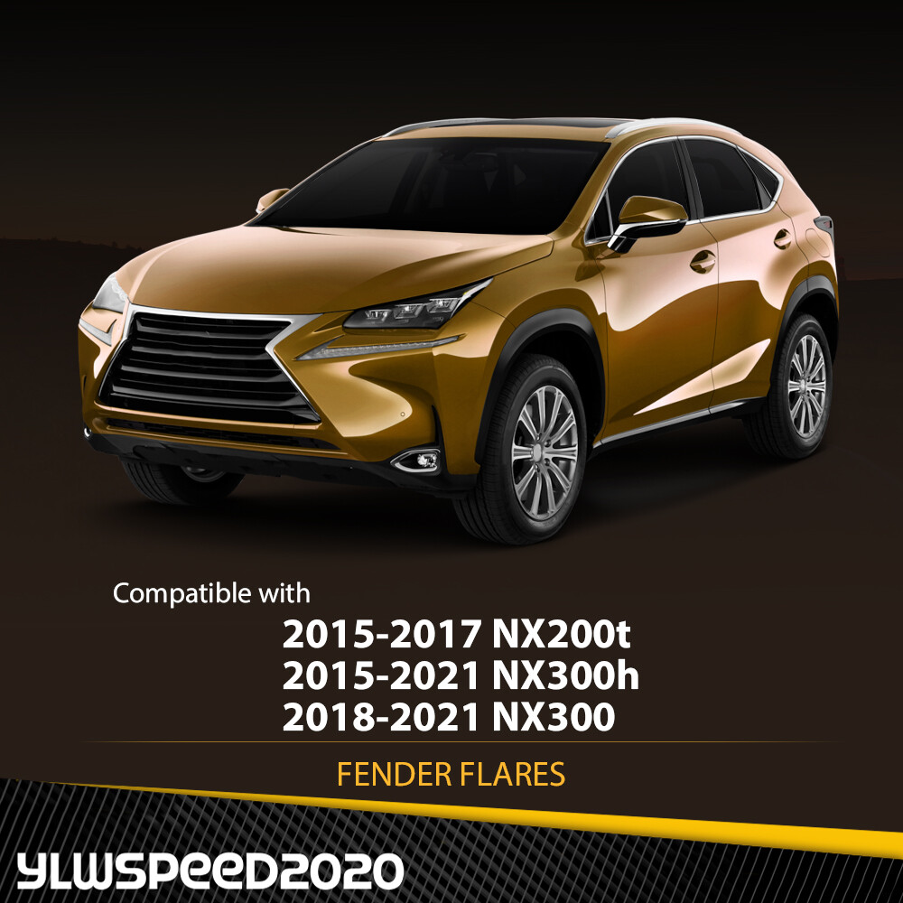 Fender Trim Set Fit For 2015-2017 Lexus NX200t Front Driver and Passenger Side