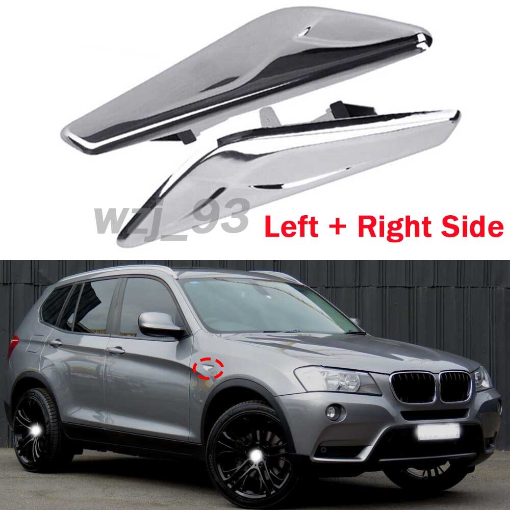 New Fender Trim Finisher Chrome Front Left Right For BMW X4 X3 F25 F26 2015-2017