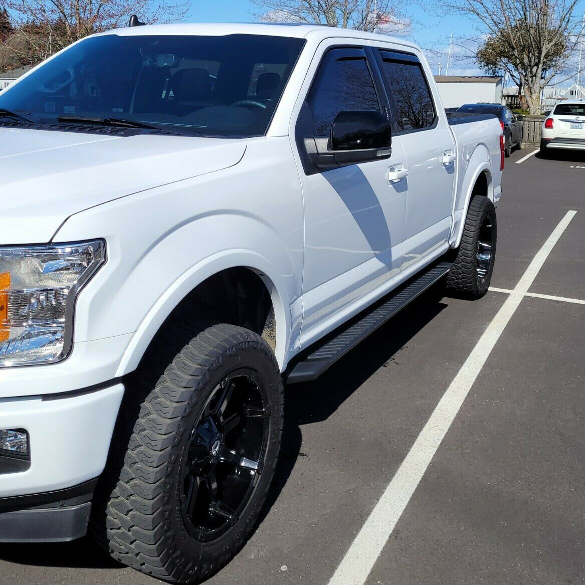 For 2015-2020 Ford F150 Top Glossy Black Replacement Mirror Covers Caps F-150