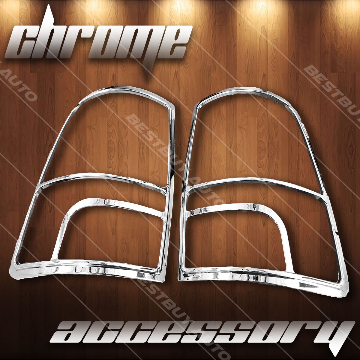 High Gloss Chrome Tail Light Lamp Cover Overlay Trim For 2010-2018 Ram 1500