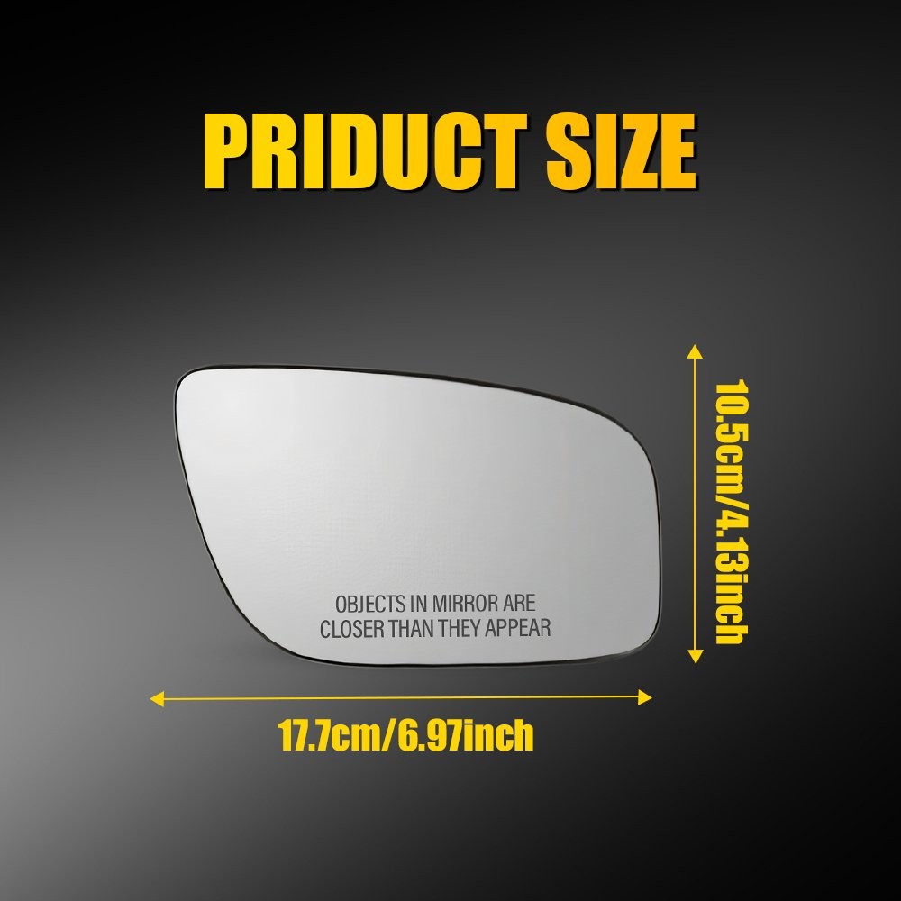 Passenger Side View Mirror Glass W/Heated For 2007 2008 2009 Mercedes-Benz E350
