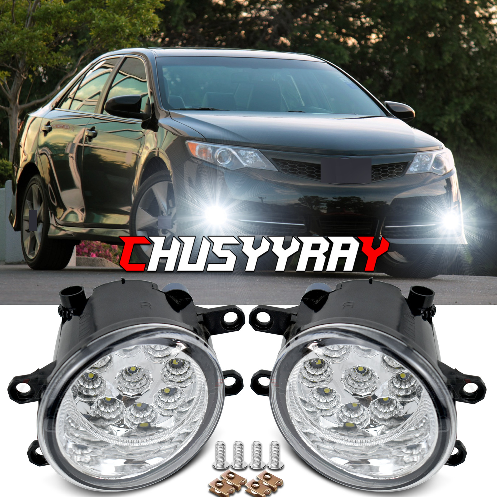 For Toyota Camry SE 2012-2014 Front Bumper Halogen Fog Light Lamps Left&Right