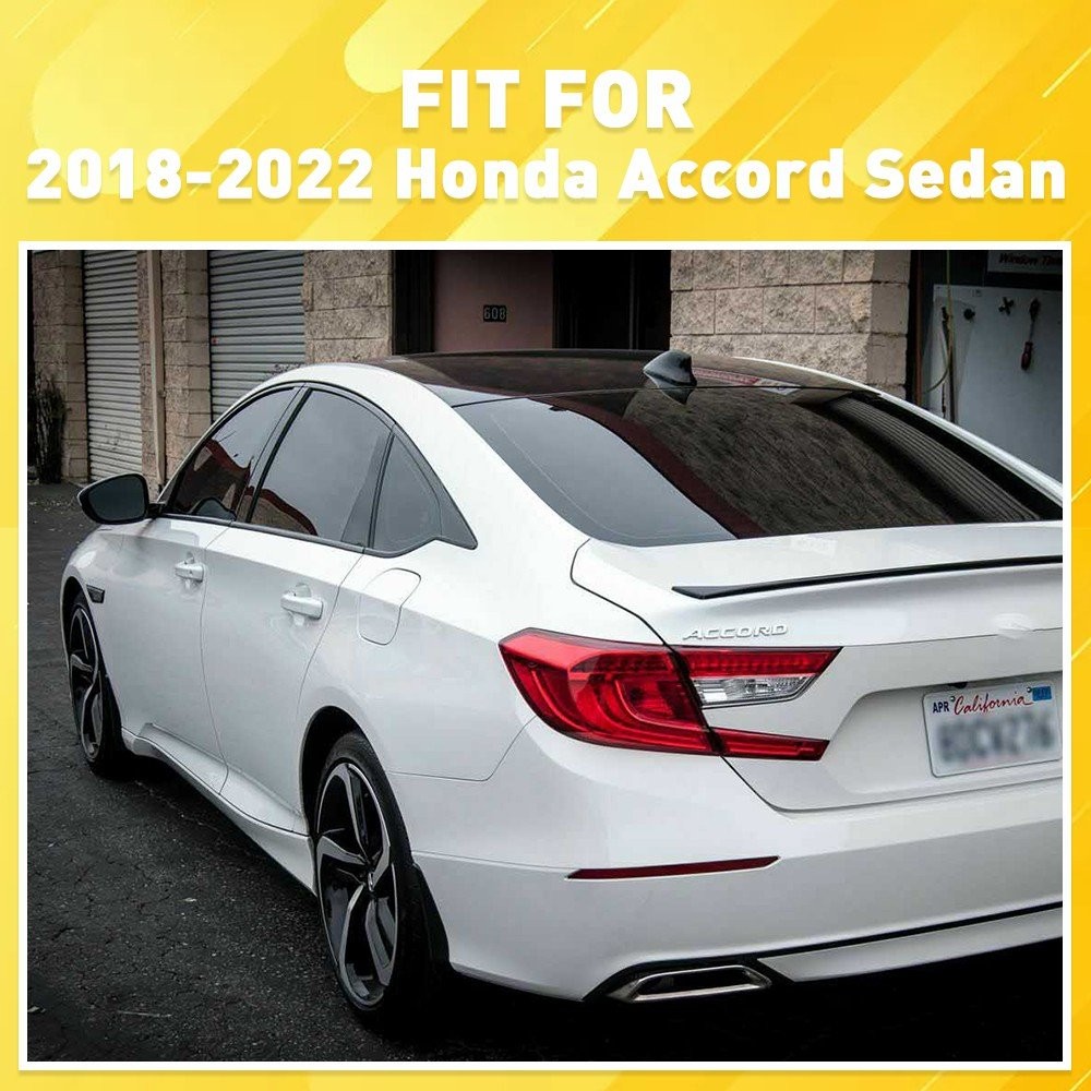 Delete Blackout Overlay Window Trim Cover For X6 2018-2022 Honda Accord US Sedan