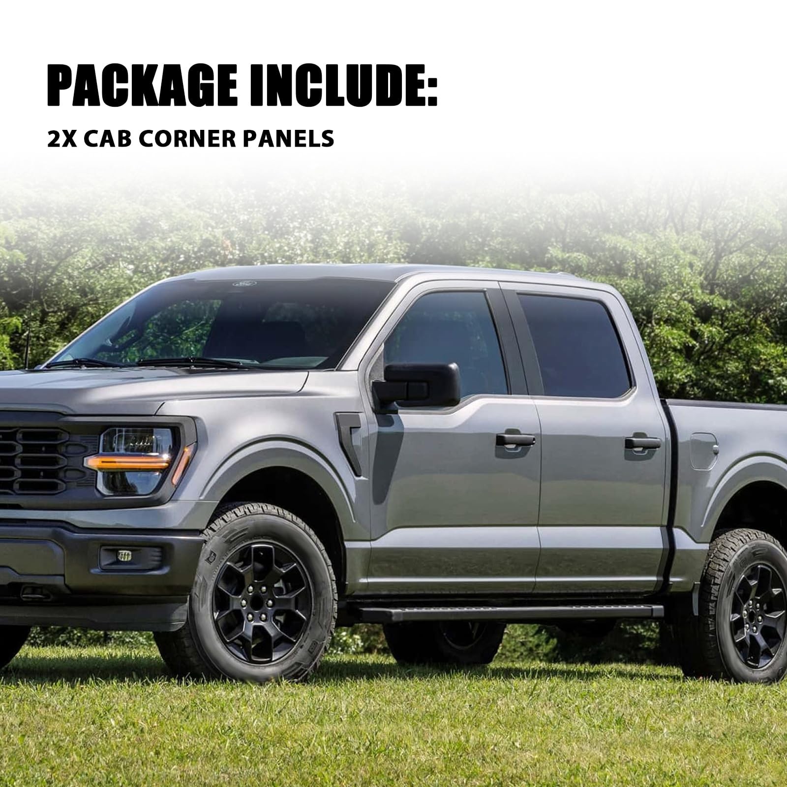 Steel Cab Corner Panels for 2009-2014 Ford F150 Crew Cab Pickup Truck – 2 PCs