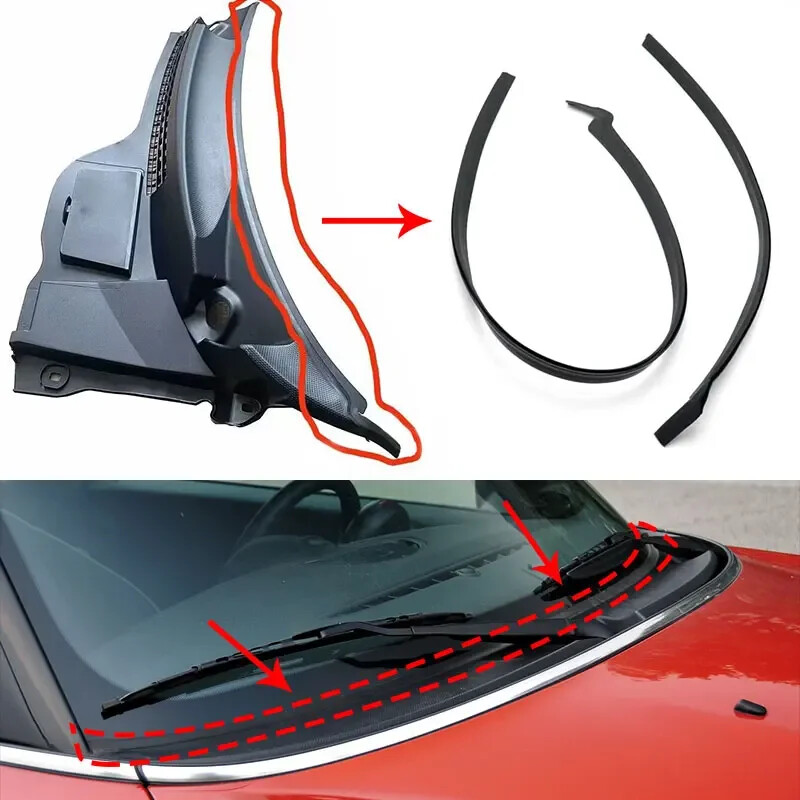 LHD Windshield Cowl Cover Apron Seal Trim Strip For Mini Cooper R55 R56R57 07-15
